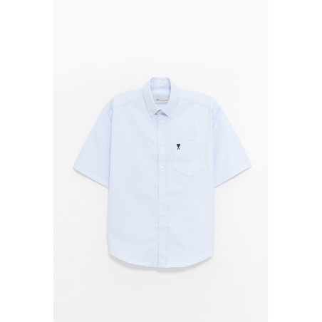 AMI BLEU CIEL BOXY ADC SHIRT